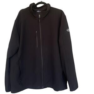 The North Face WindWall Softshell Jacket Mens 2XL Black Windproof NF0A3LGV